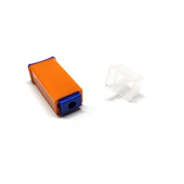 2.2mm 21G Pressure Activated Safety Lancet Orange Painless Lancets For Diabetes