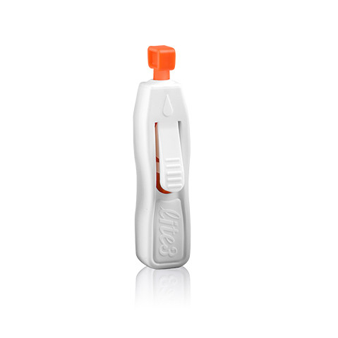 21G Disposable Safety Blood Lancet Device 1.8mm Button Activated 1.8mm Orange